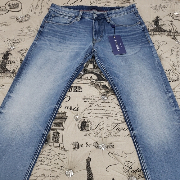 🎁 VIGOSS Slim Straight Leg Jeans - Picture 4 of 8